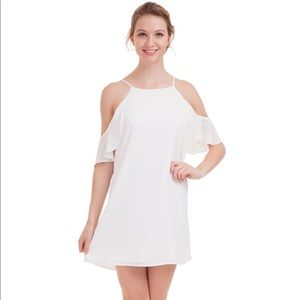 Off-white Vici cold shoulder dress-large